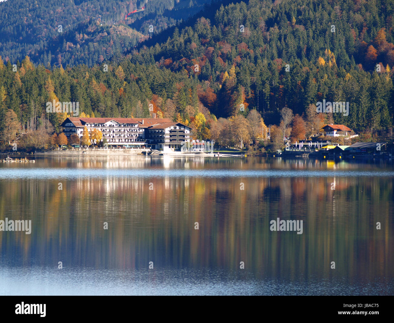 Seerestaurant EibseePavillon am Eibsee, Oberbayern, Deutschland