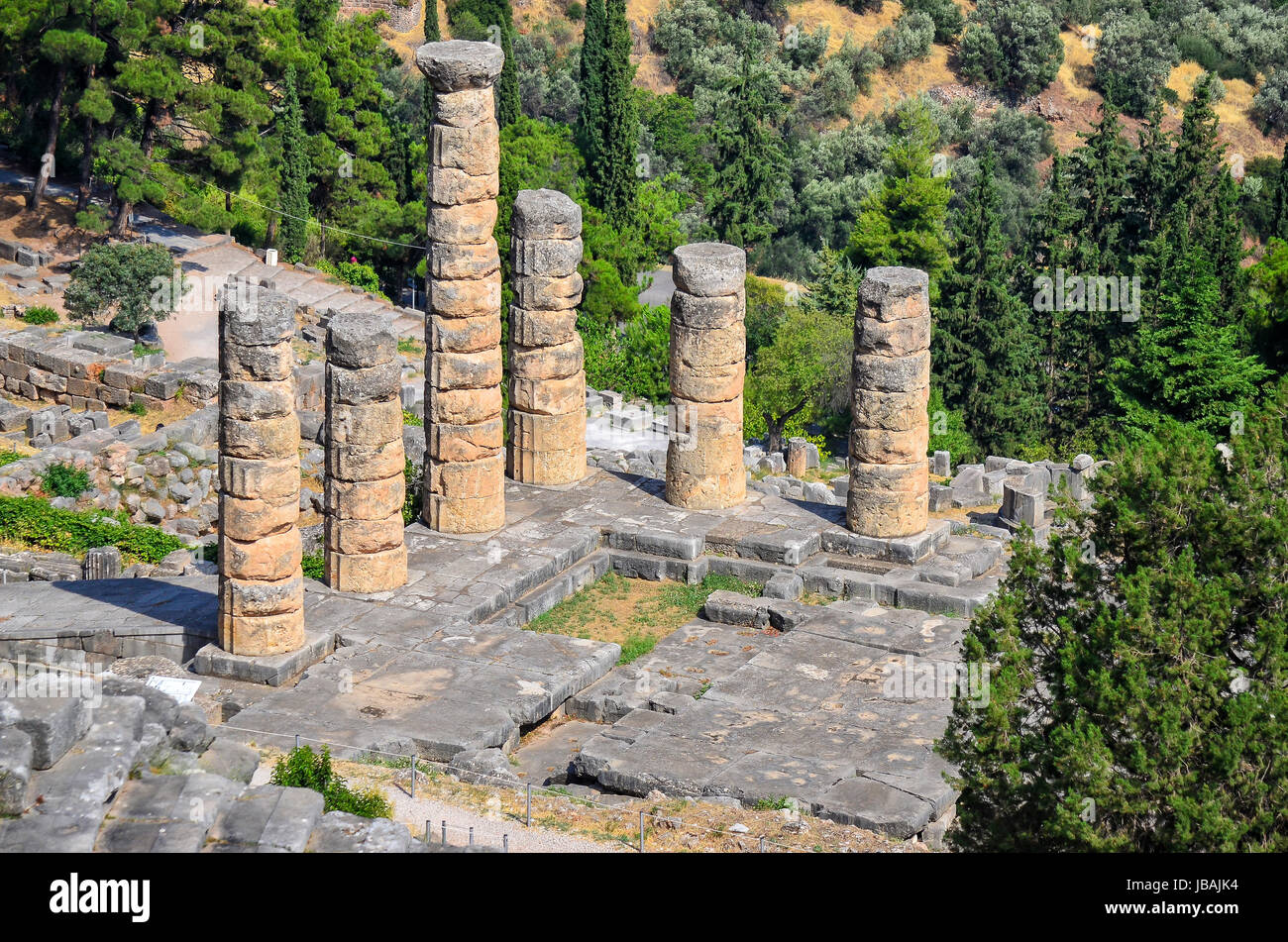 Orakel von Delphi Stockfoto