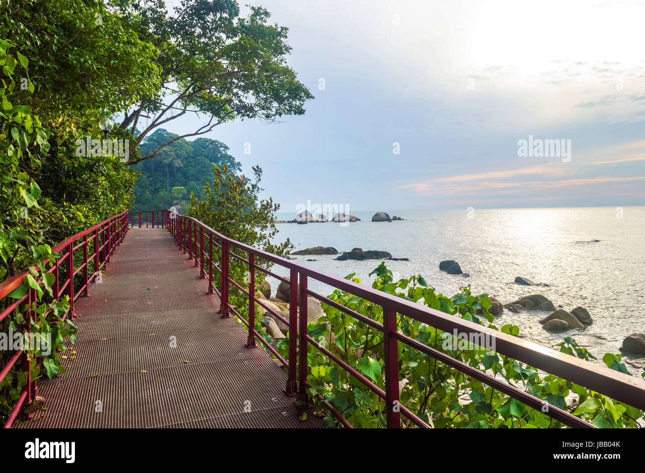 Der Strand am Meer Stockfoto