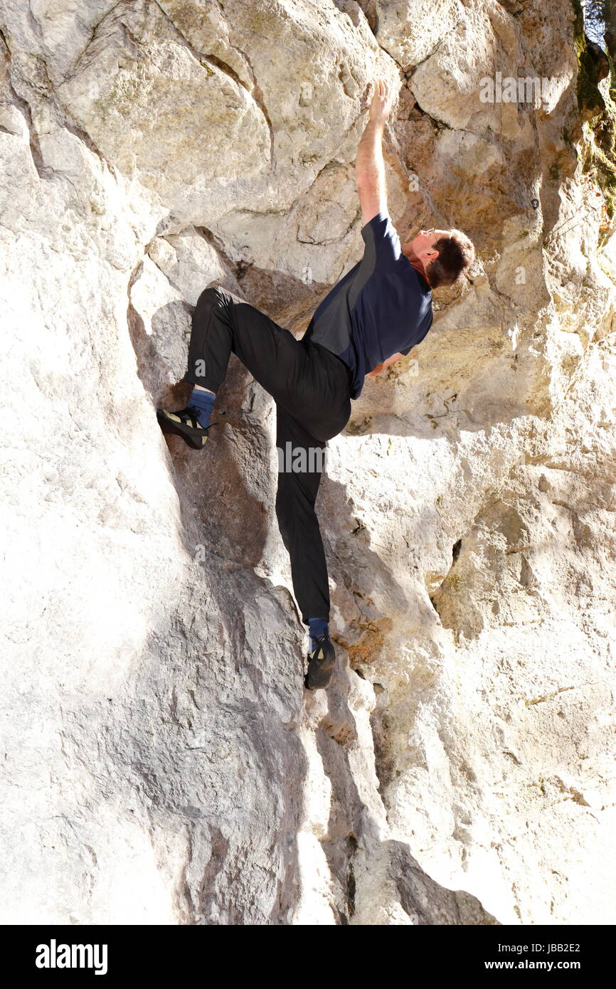 Bin Felsen Stockfoto