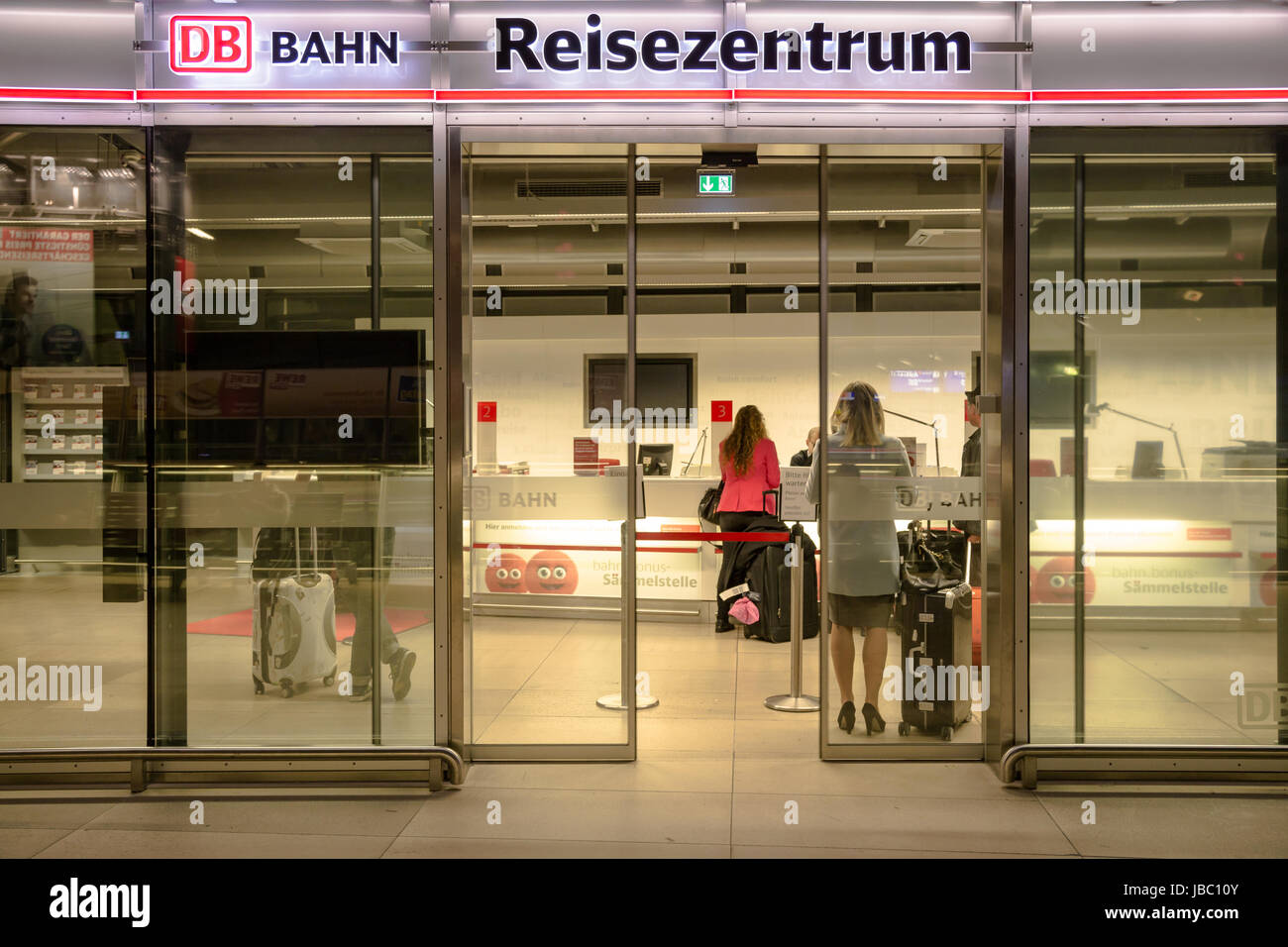 Frankfurt, Deutschland, Deutsche Bahn AG Reisezentrum am Flughafen Frankfurt Stockfoto