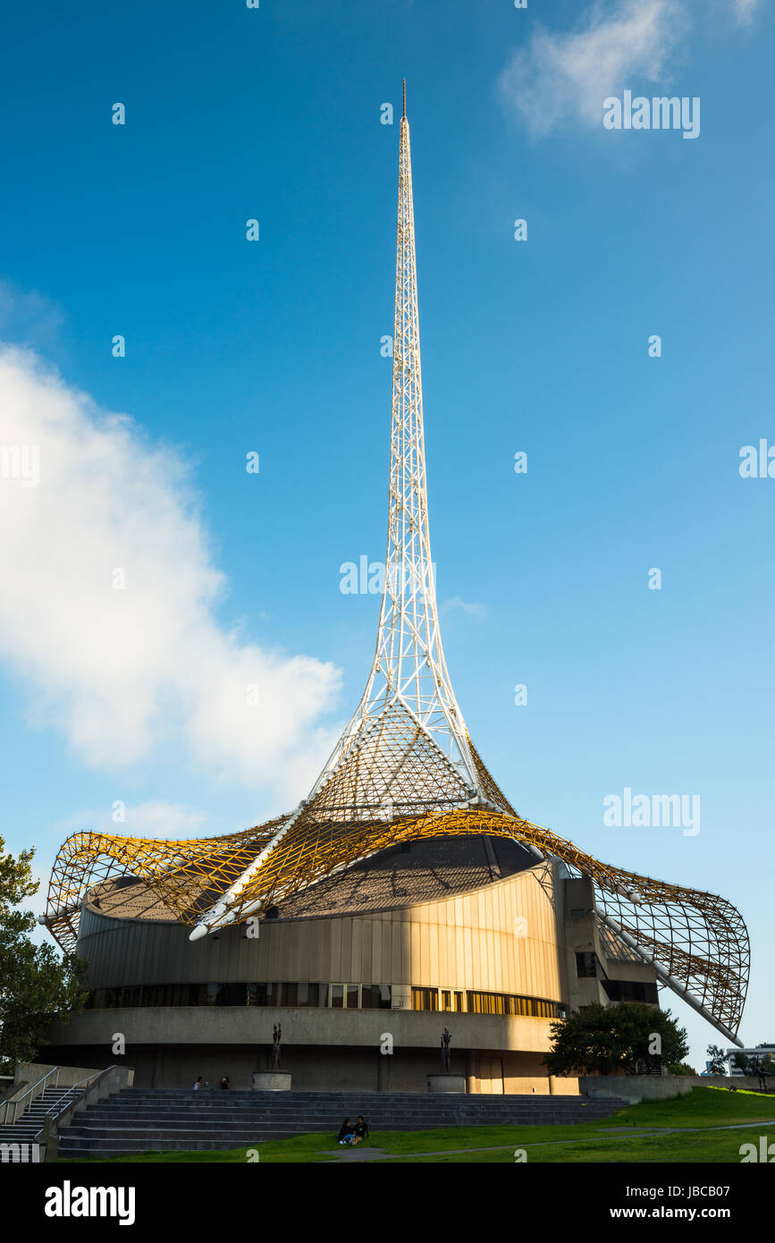 Der Turm der The Arts Centre Melbourne Victoria, Australien. Stockfoto