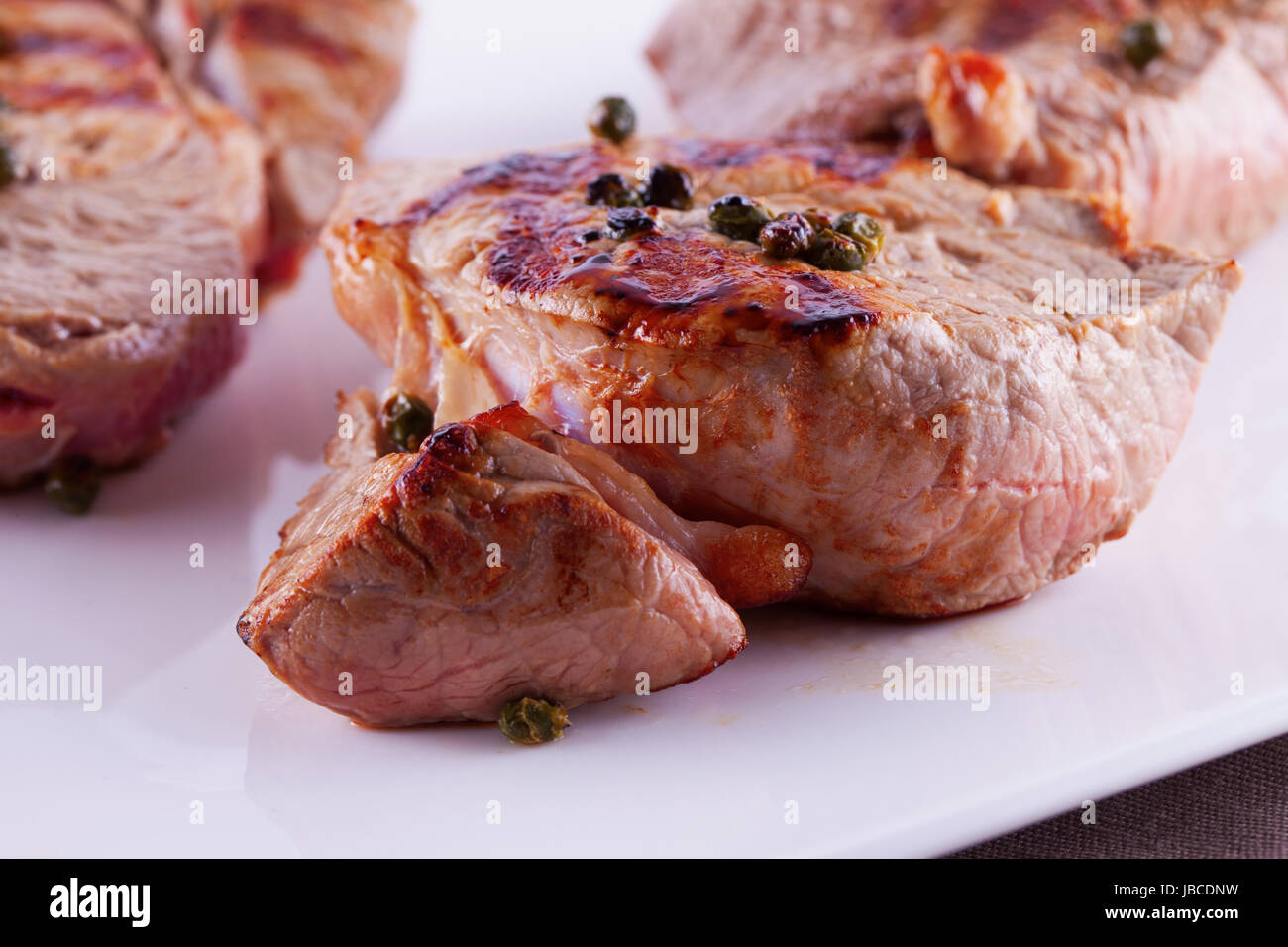 Gebratenes Fleisch Über Stockfotos und -bilder Kaufen - Alamy