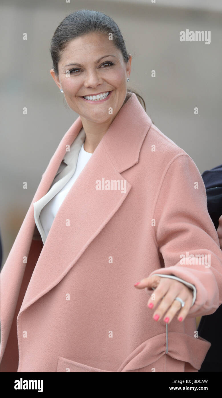 Mittagessen zum norwegischen König Harald v. und Königin Sonja 80. Geburtstag auf der Königlichen Yacht Norge Honnørbrygga Dock, Oslo, Norwegen mit feiern: Kronprinzessin Victoria von Schweden wo: Oslo, Vereinigtes Königreich bei: 10. Mai 2017 Credit: WENN.com Stockfoto