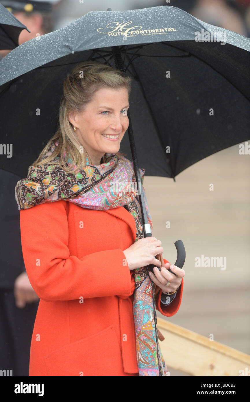 Mittagessen zum norwegischen König Harald v. und Königin Sonja 80. Geburtstag auf der Königlichen Yacht Norge Honnørbrygga Dock, Oslo, Norwegen mit feiern: Sophie von Wessex wo: Oslo, Vereinigtes Königreich bei: 10. Mai 2017 Credit: WENN.com Stockfoto