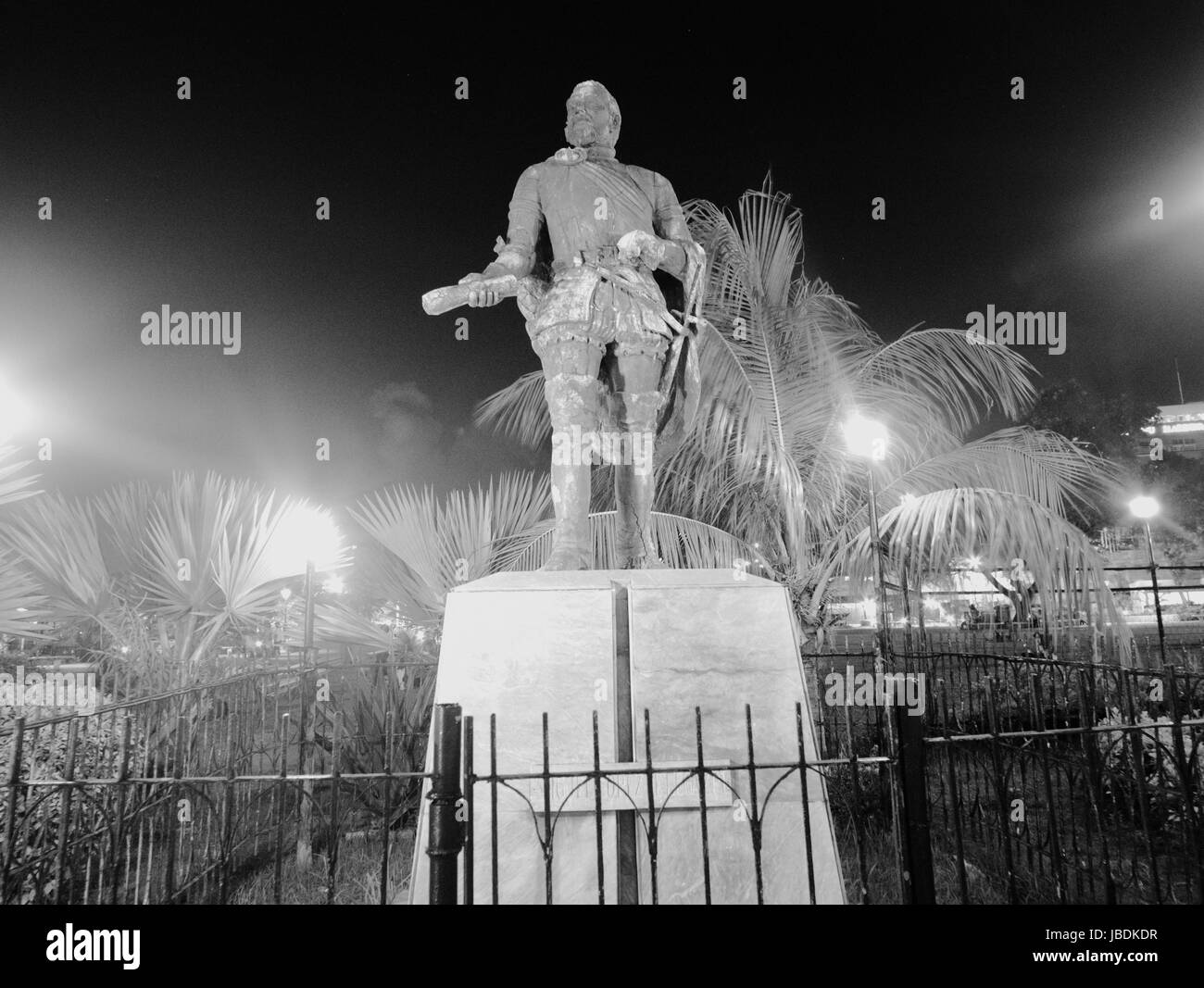 Statue von Miguel Lopez de Legazpi, der erste Generalgouverneur von der Spanisch-Ostindien. Stockfoto