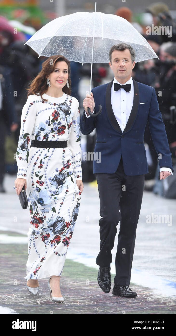 König Harald und Königin Sonja 80. Geburtstag Gala Bankett am Opernhaus - Ankünfte mit: Prinz Frederik von Dänemark, Prinzessin Mary von Dänemark wo: Oslo, Norwegen bei: 10. Mai 2017 Credit: WENN.com Stockfoto