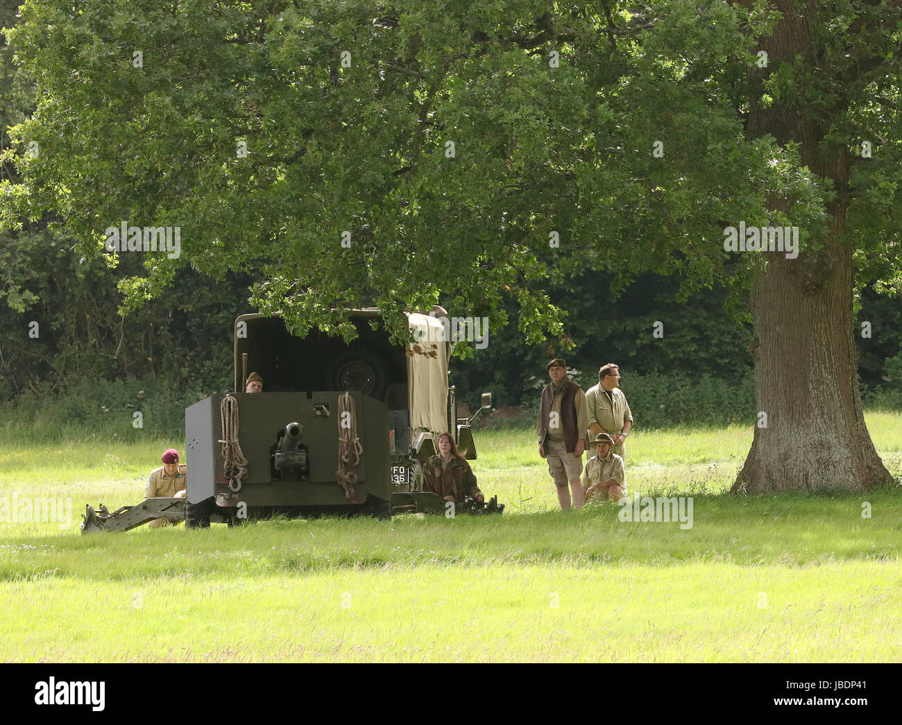 10. Juni 2017 - show Krieg und Frieden im Wraxall im Norden Somerset.Engalnd. Stockfoto