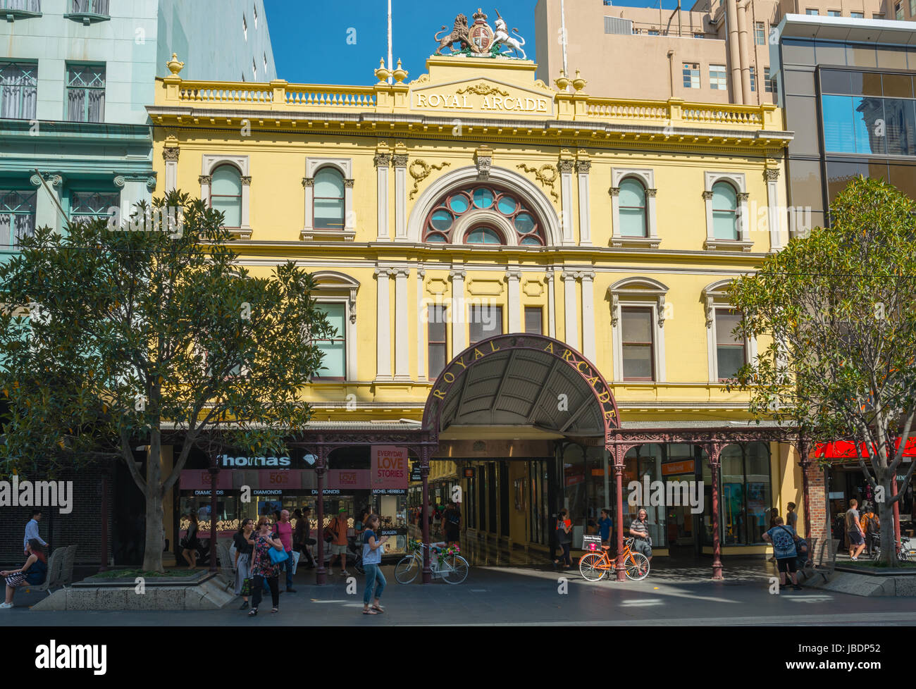 Der Royal Arcade, Bourke Street Mall, Melbourne VIC 3000, Australien. Stockfoto