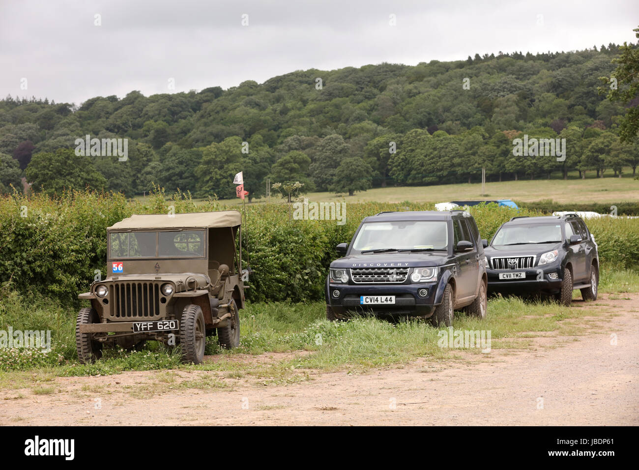 Juni 2017 - Krieg und Frieden Show in Wraxall in North Somerset. England. Stockfoto