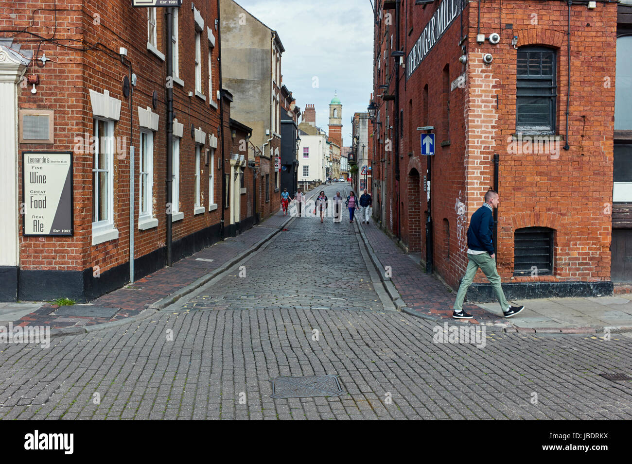 Posterngate im Dock des Rumpfes Stockfoto