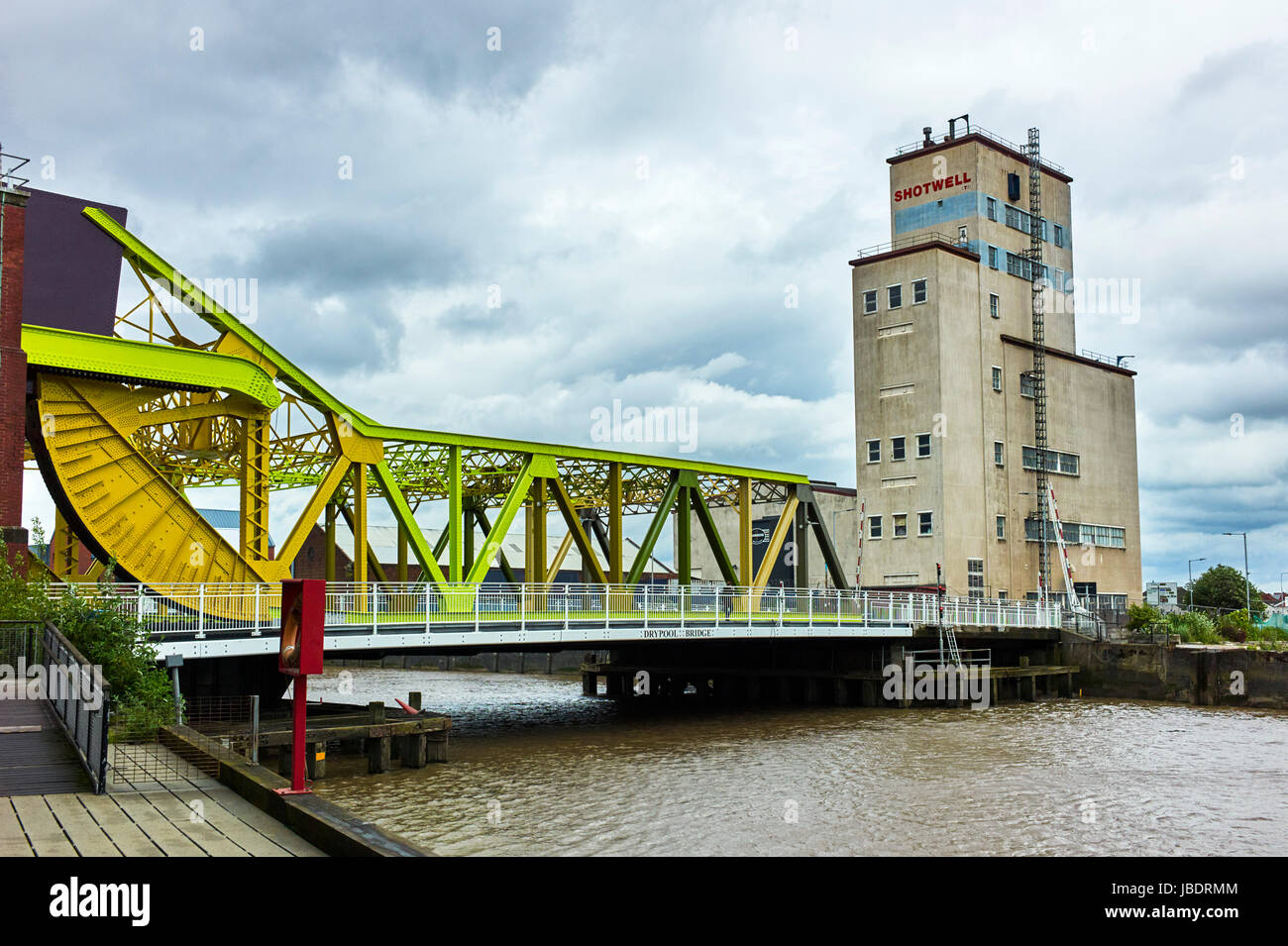 Drypool Brücke über den Fluss Rumpf neu lackiert Stockfoto