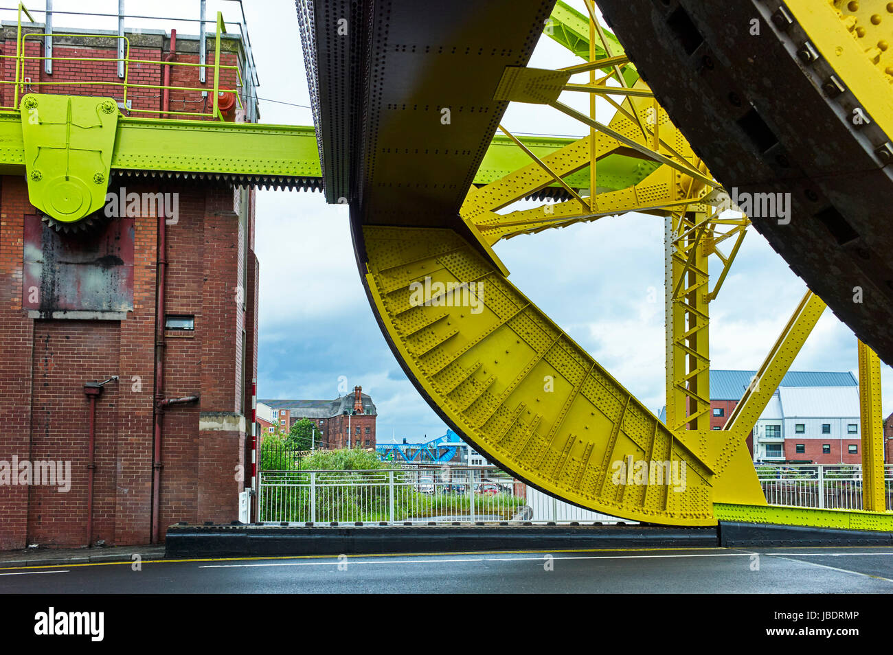 Drypool Brücke über den Fluss Rumpf neu lackiert Stockfoto