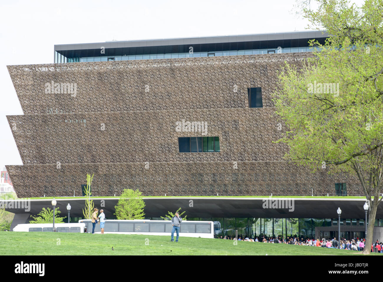 WASHINGTON, DISTRICT OF COLUMBIA - 14. APRIL: Smithsonian National Museum of African American History am 14. April 2017 Stockfoto