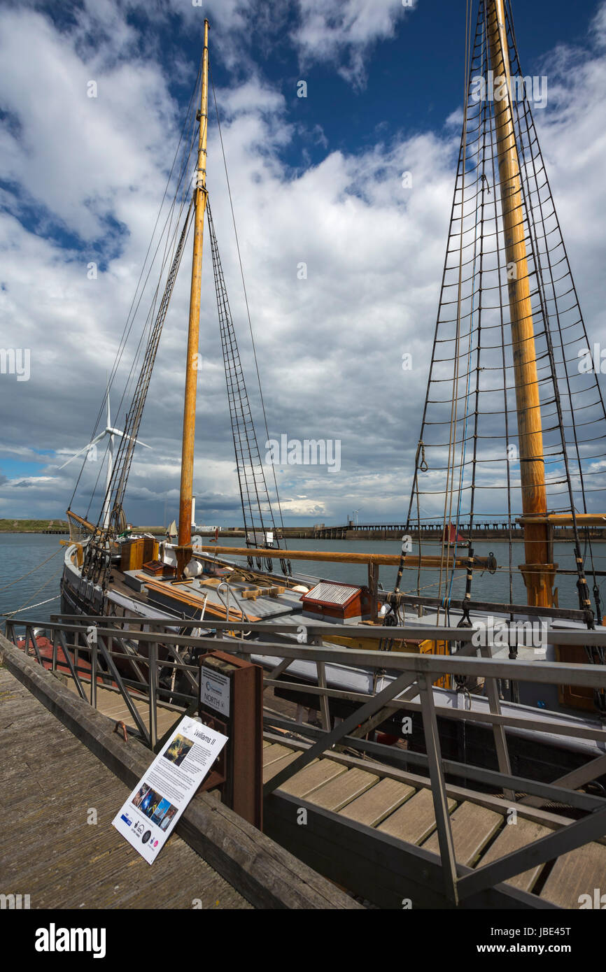 Williams, restauriert Baltic Trader, hoch Schiffsprojekt Blyth, Blyth, Northumberland, UK, Juni 2017 Stockfoto