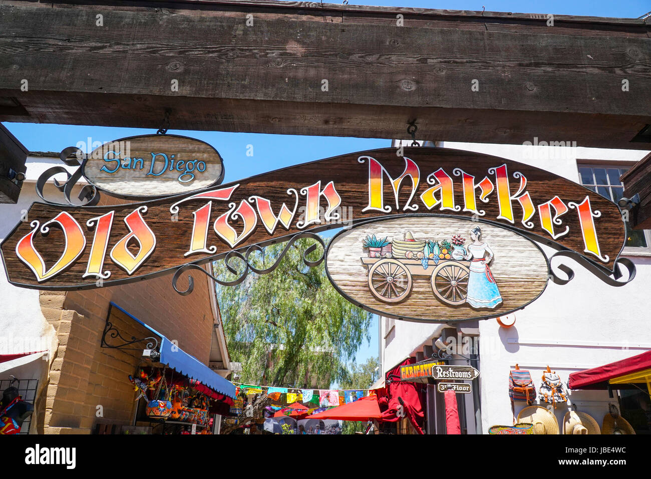 Altstadt Markt - SAN DIEGO - Kalifornien Stockfoto
