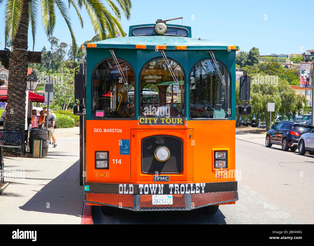Old Town Trolley in San Diego - SAN DIEGO - Kalifornien Stockfoto