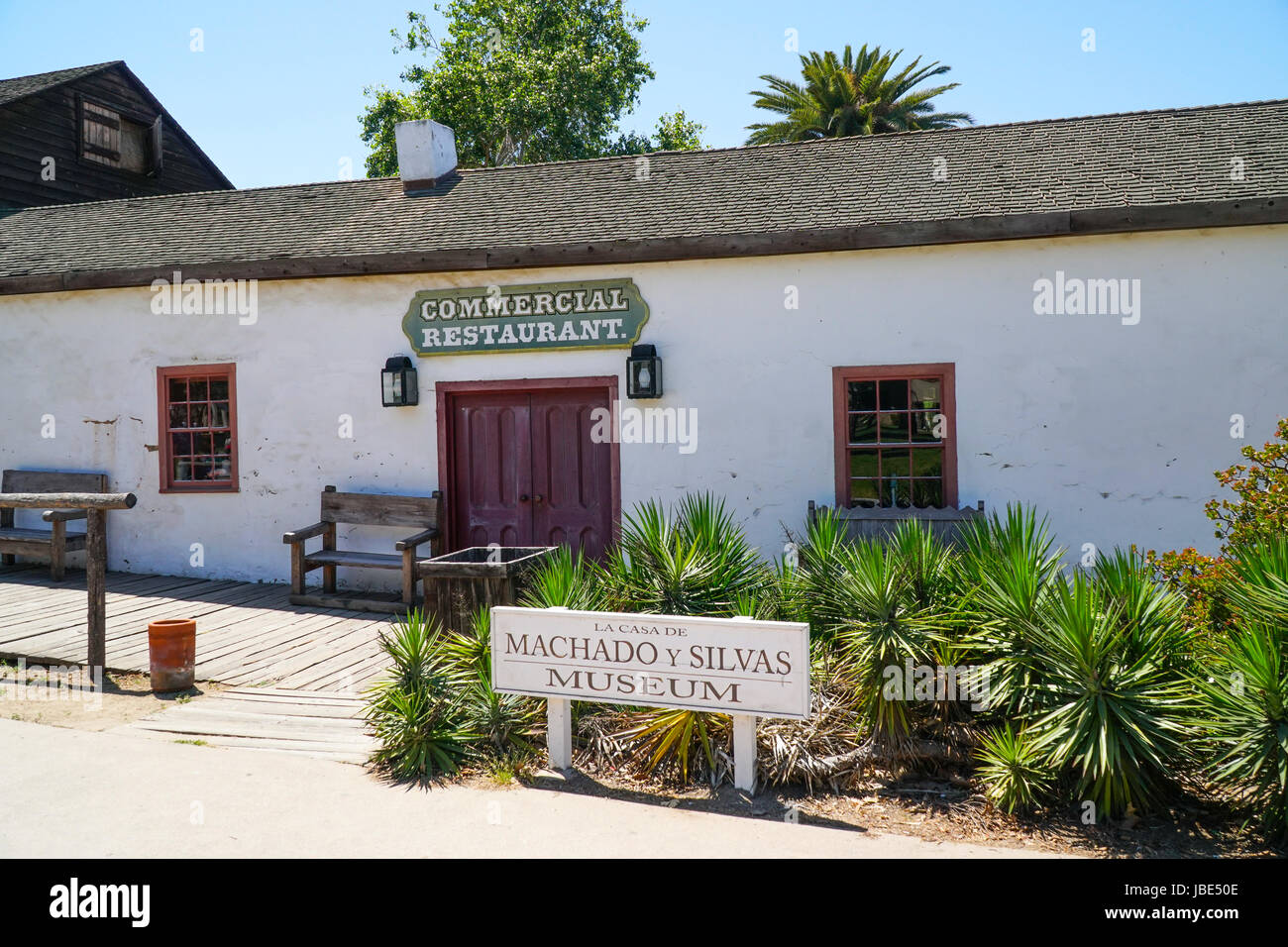 Commercial Restaurant in San Diego Old Town State Park - SAN DIEGO - Kalifornien Stockfoto