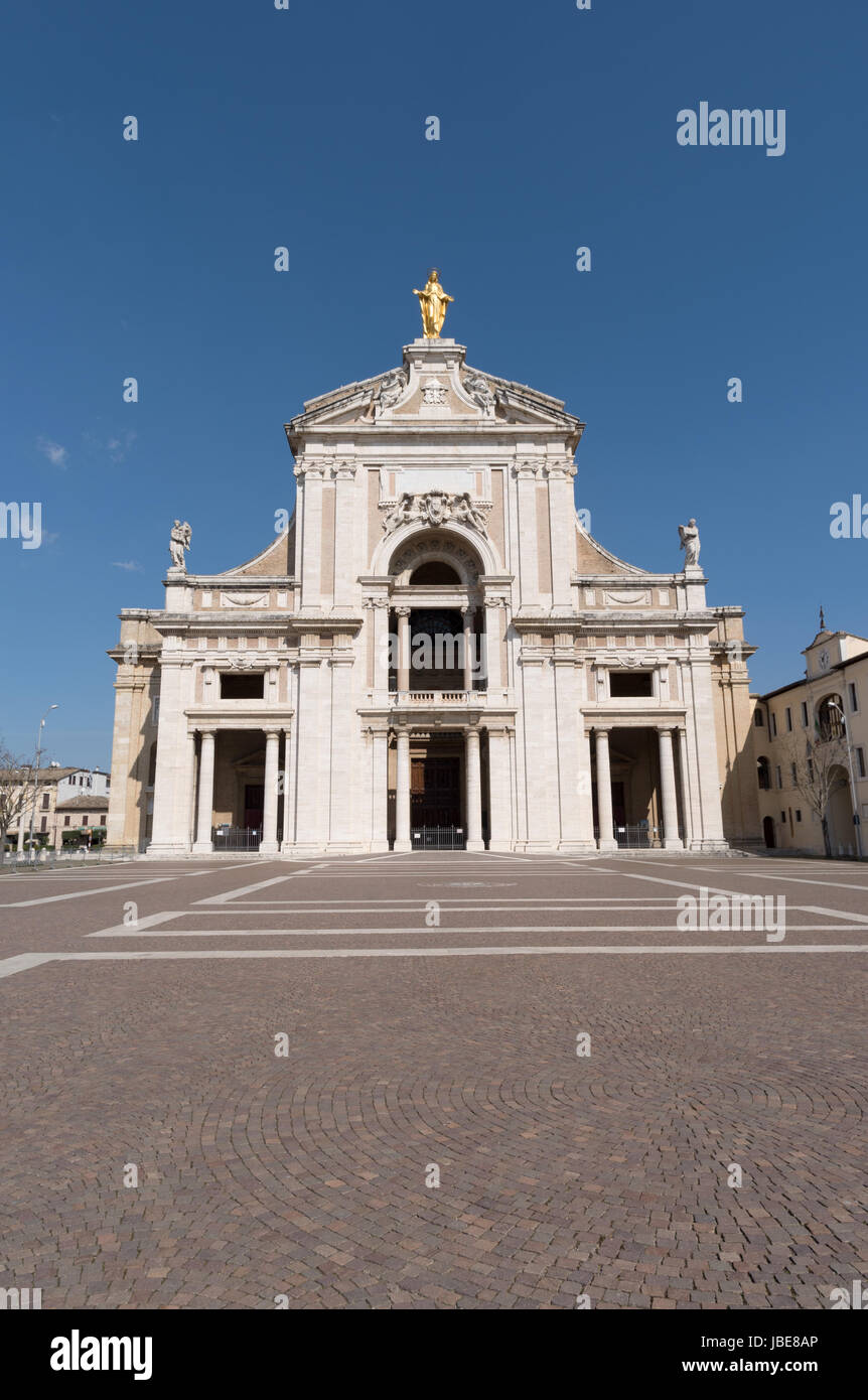 Basilika St. Maria degli Angeli in Assisi Stockfoto