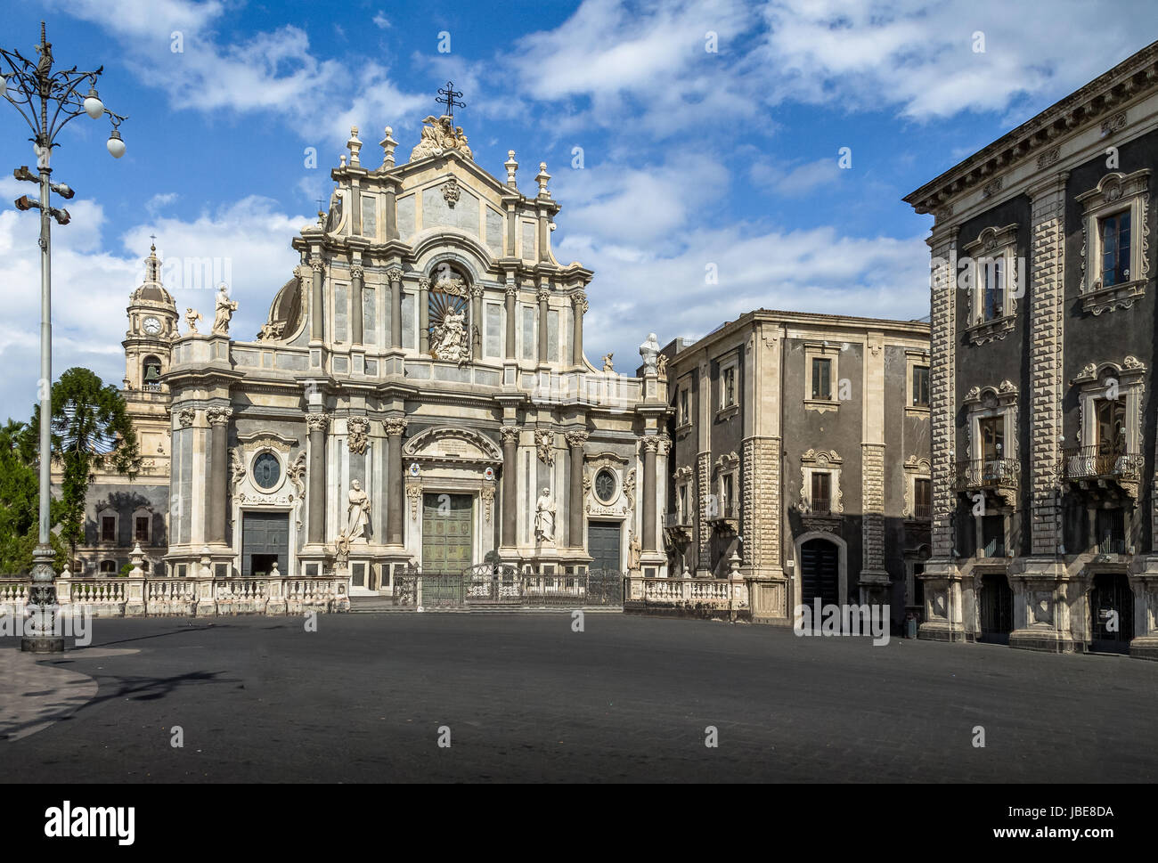 Kathedrale von Santa Agatha am Piazza del Duomo (Domplatz) - Catania, Sizilien, Italien Stockfoto