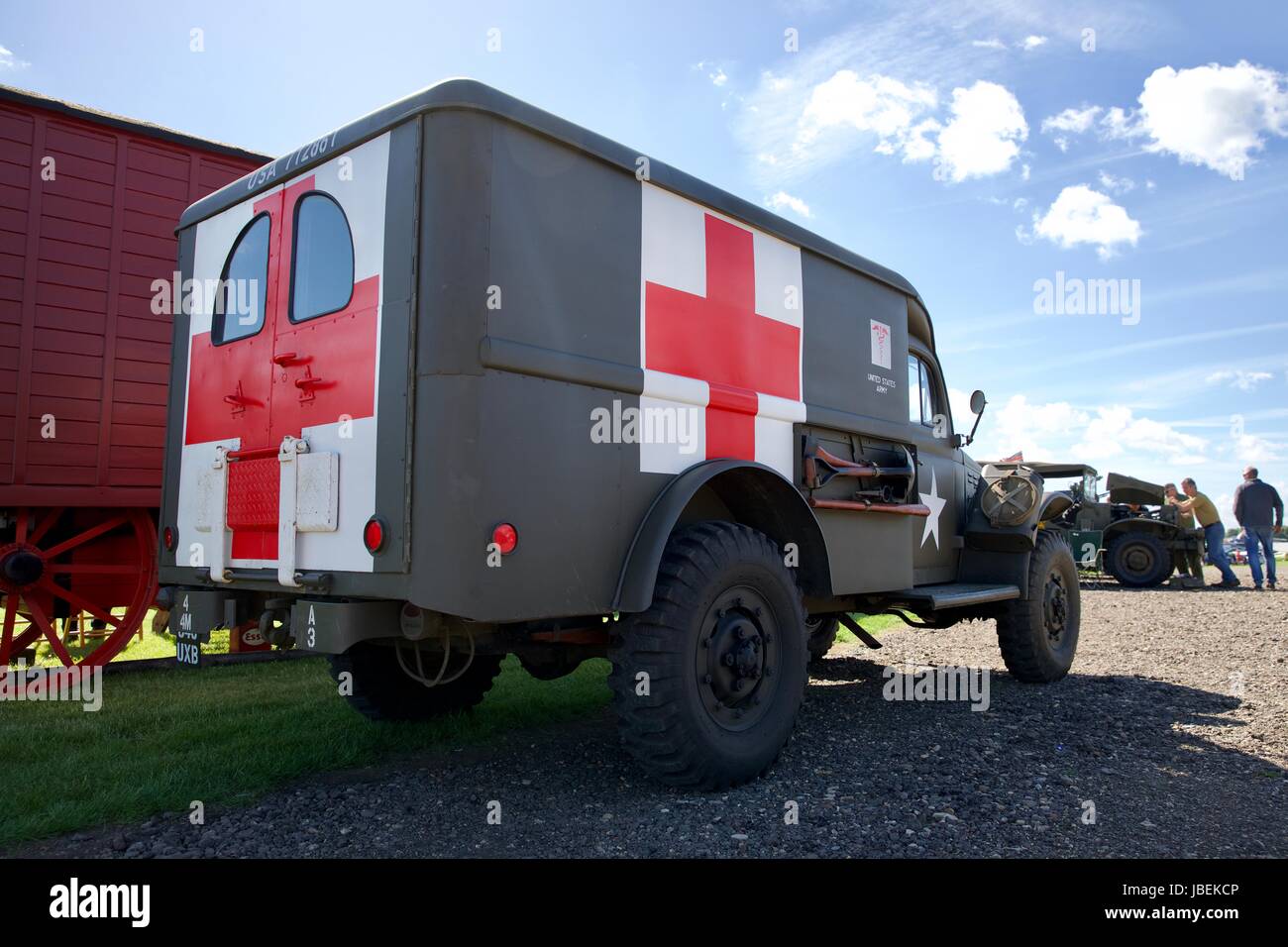 Dodge WC54 3/4-t Schlachtfeld Krankenwagen Stockfoto