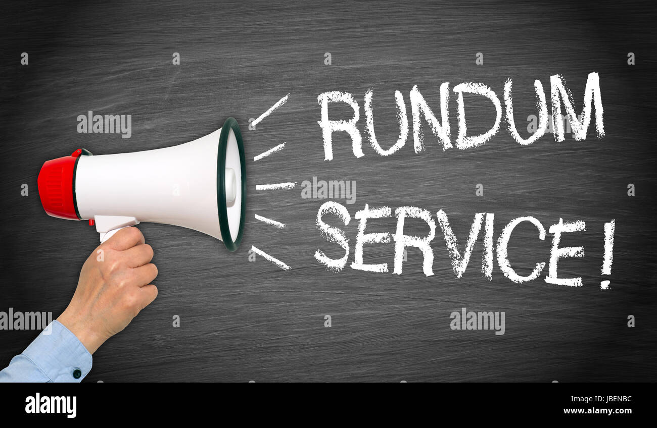 Rundum-Service Stockfoto