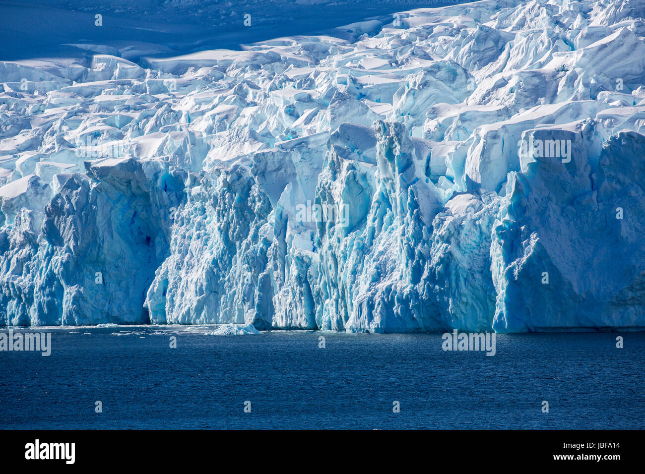 Gletscher am Paradies Hafen, Antarktis Stockfoto