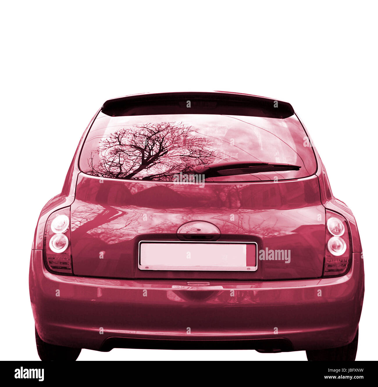 Tolles Auto, isoliert auf weiss Stockfoto