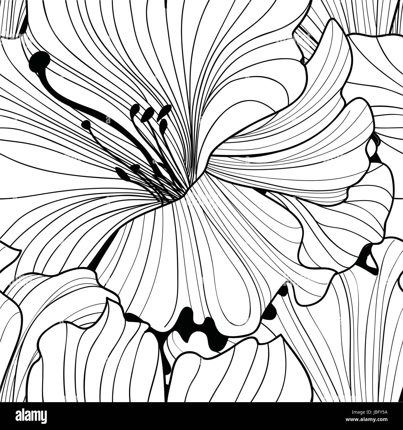 Florale nahtlose Muster. Blume Hintergrund. floralen nahtlose Textur mit Fliesen Tapeten blühen Blumen. Stock Vektor