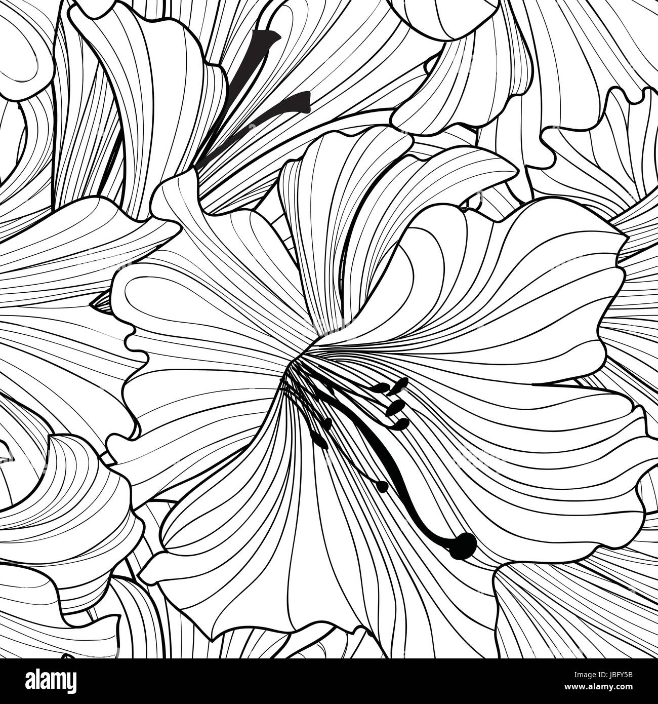 Florale nahtlose Muster. Blume Hintergrund. floralen nahtlose Textur mit Fliesen Tapeten blühen Blumen. Stock Vektor