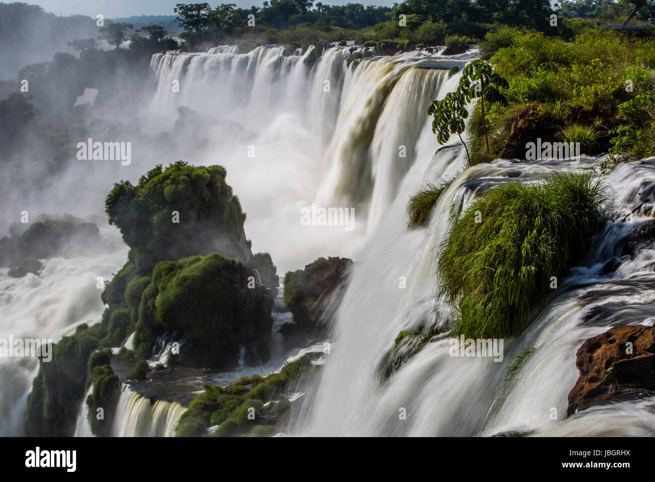 Iguaçu-Wasserfälle Argentinien und Brasilien Stockfoto