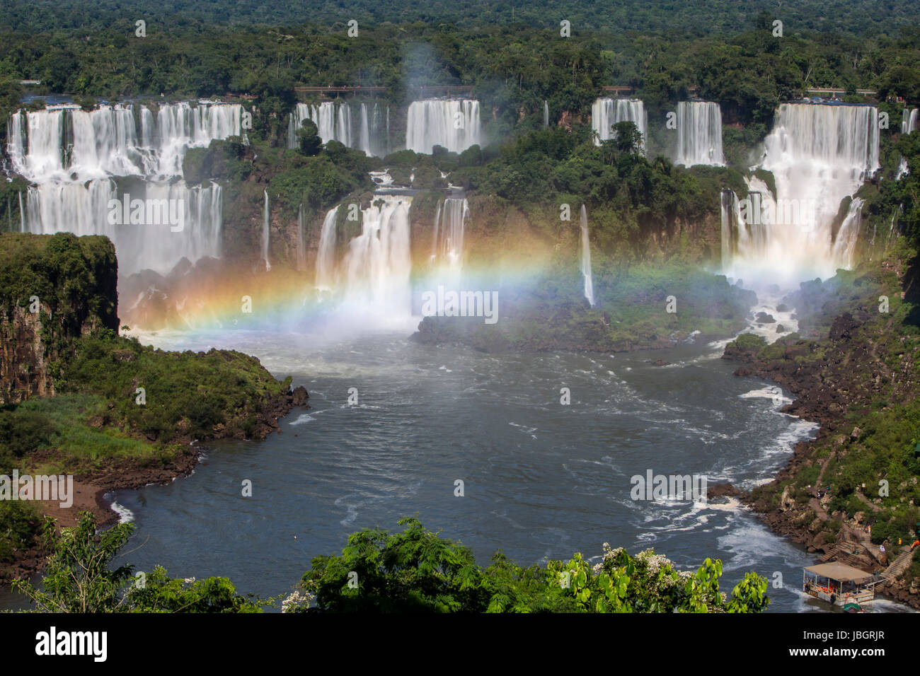 Iguaçu-Wasserfälle Argentinien und Brasilien Stockfoto