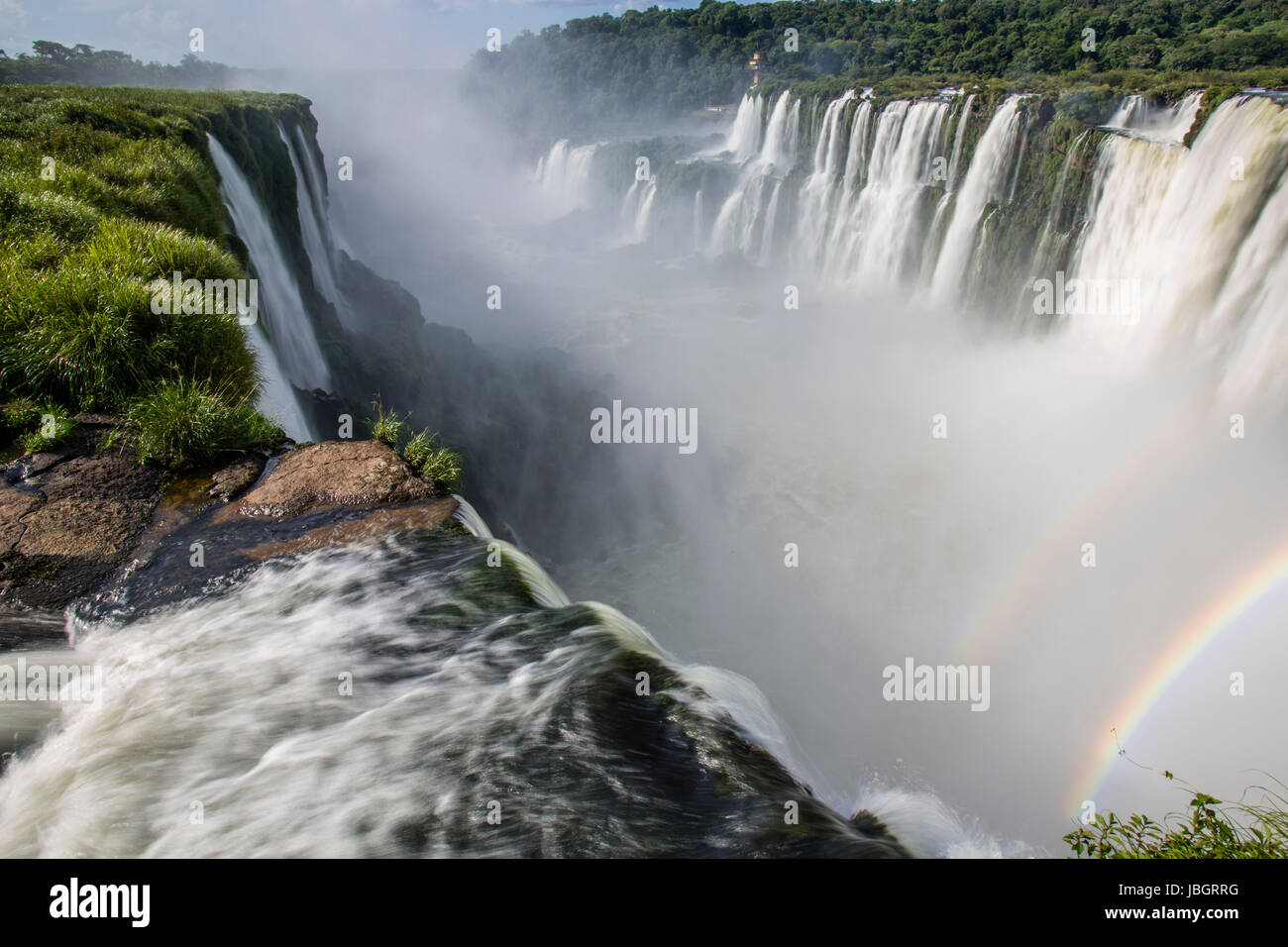 Iguaçu-Wasserfälle Argentinien und Brasilien Stockfoto