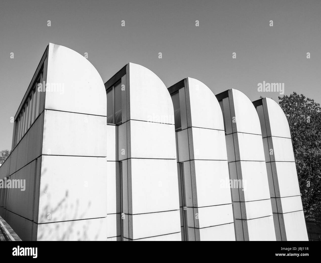 BERLIN, Deutschland - 23. April 2010: Das Bauhaus Archiv in Berlin Deutschland ist ein Museum für Bauhaus eine eigene Gründer Architekten Walter Gropius Stockfoto