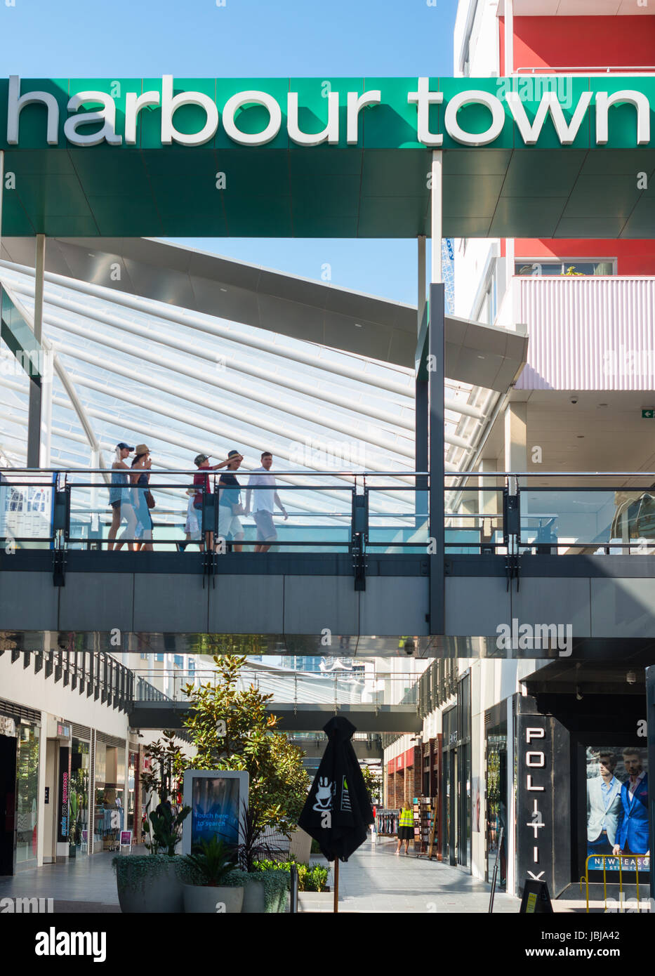 Melbourne Docklands / Wohn- und Einkaufsviertel im Hafen Town.Melbourne Victoria Australien. Stockfoto