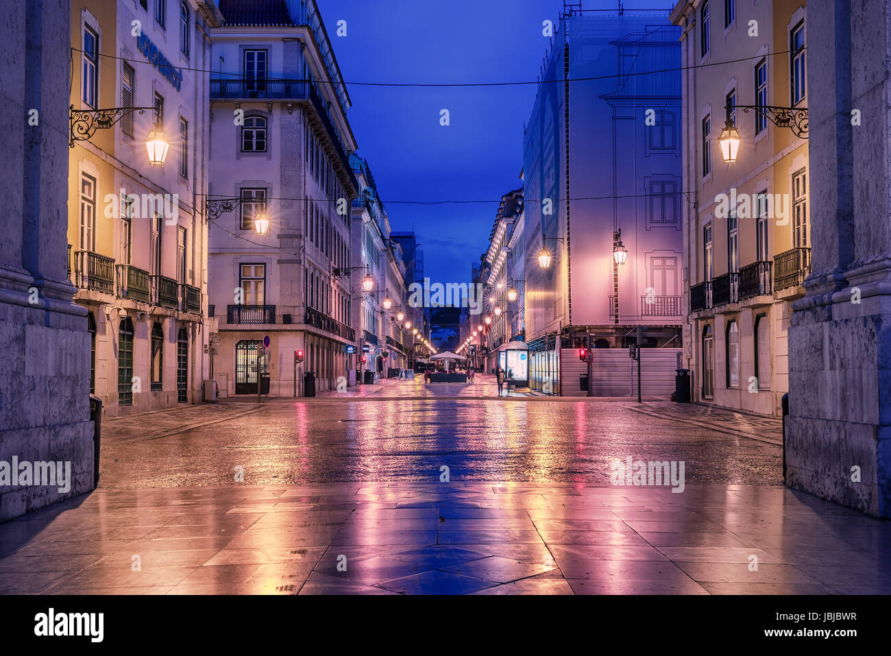 Lissabon, Portugal: Rua de Augusta, Augusta-Straße Stockfoto