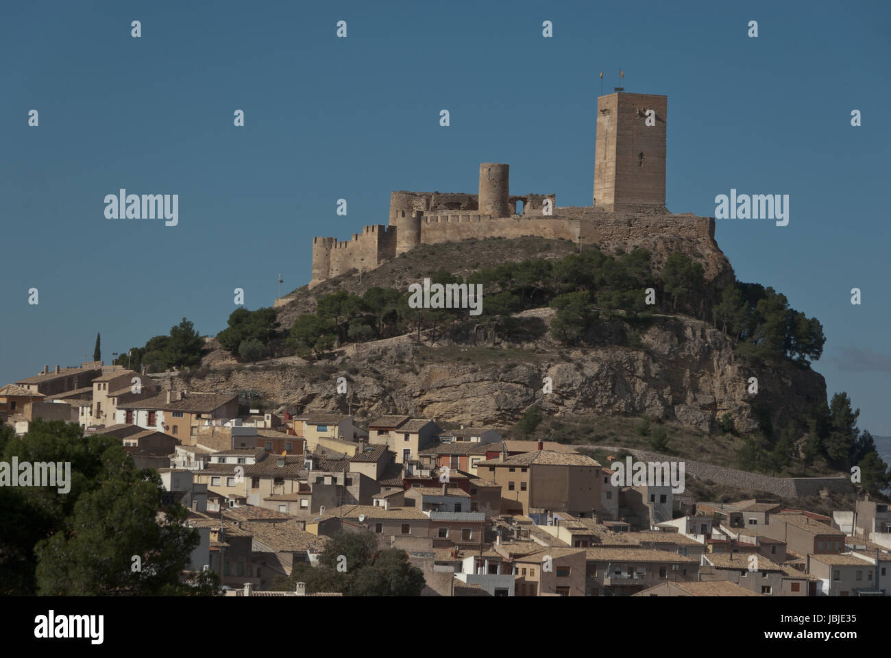 Castillo de Biar Stockfoto