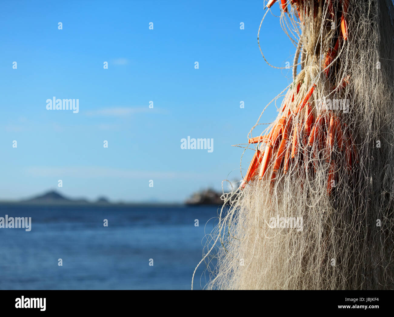 Fischernetz für Fischereiwesen Stockfoto