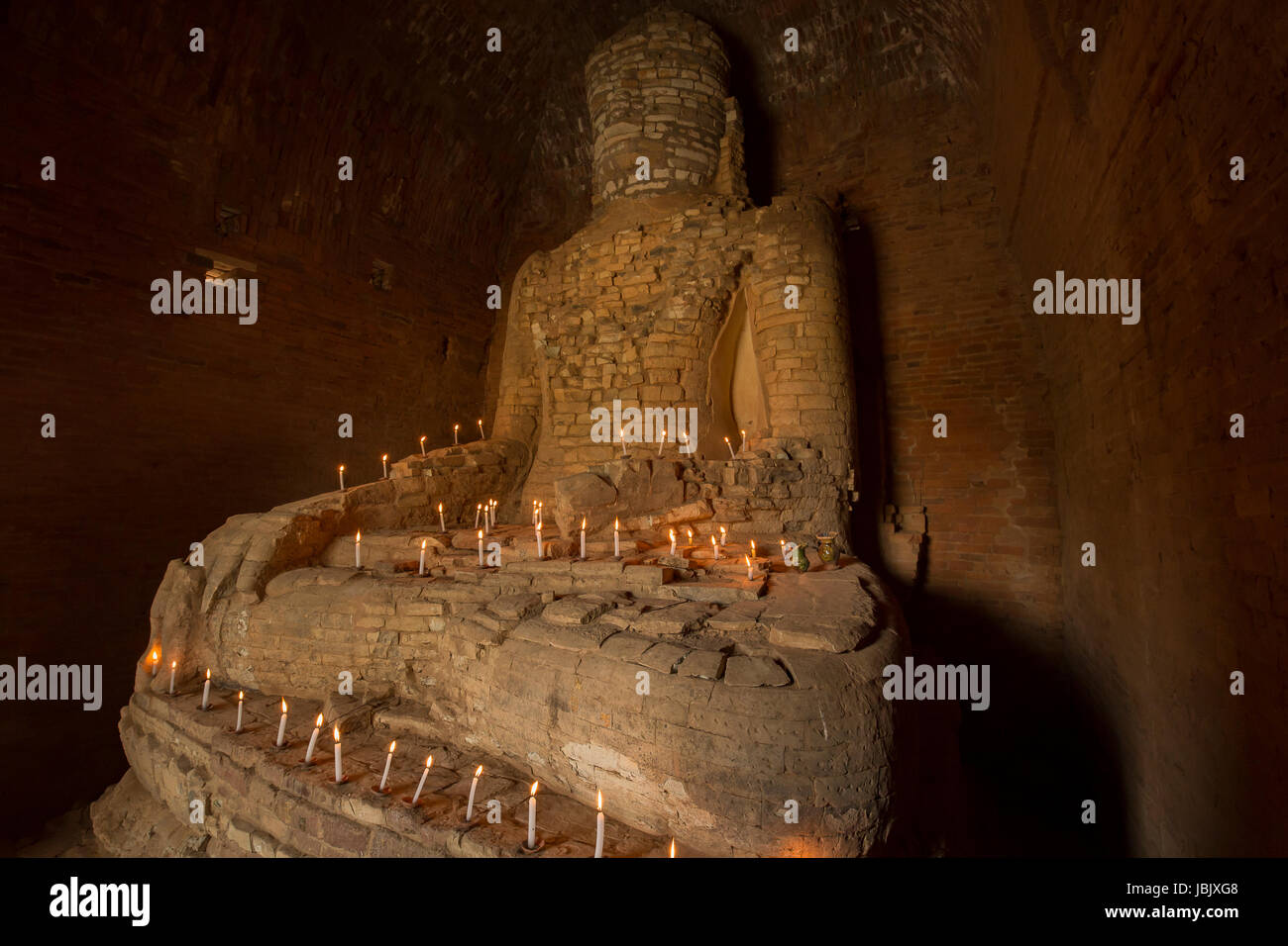 Buddha-Statue in Bagan Myanmar Stockfoto