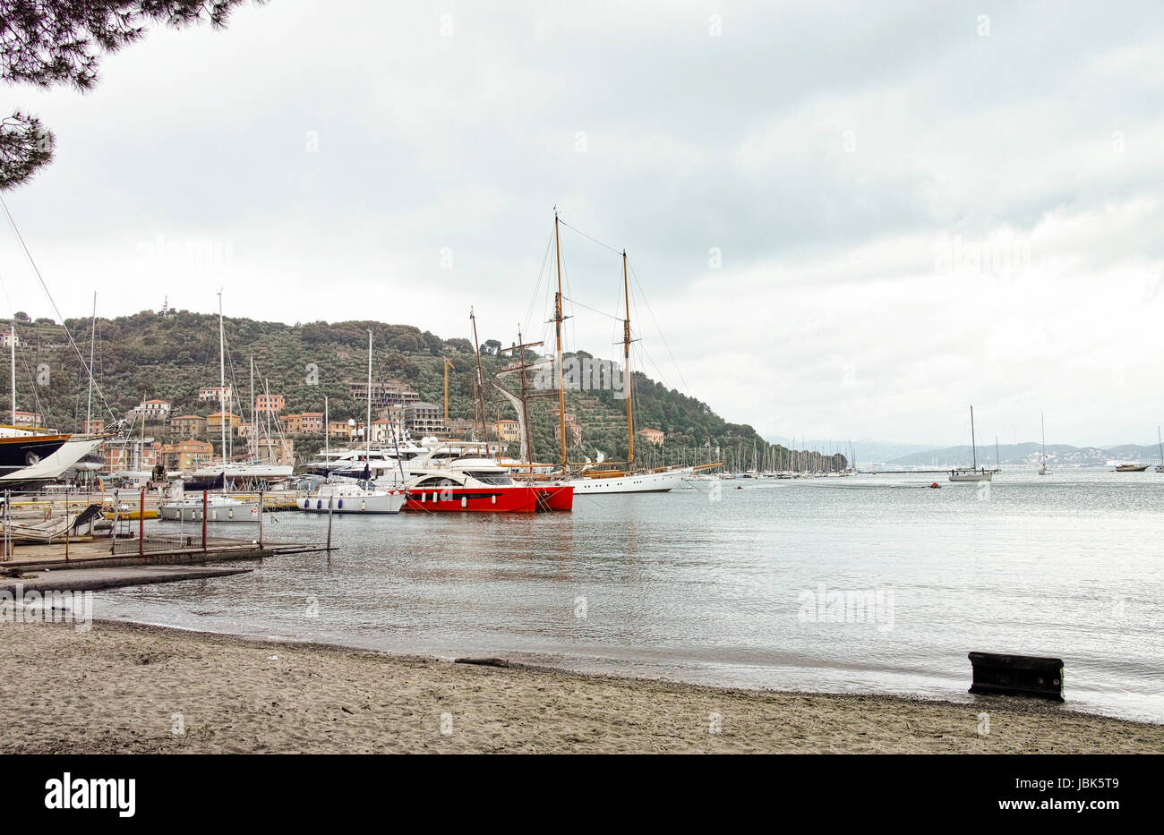 Le Grazie ein sehr schönes Dorf in der Nähe von La spezia Stockfoto