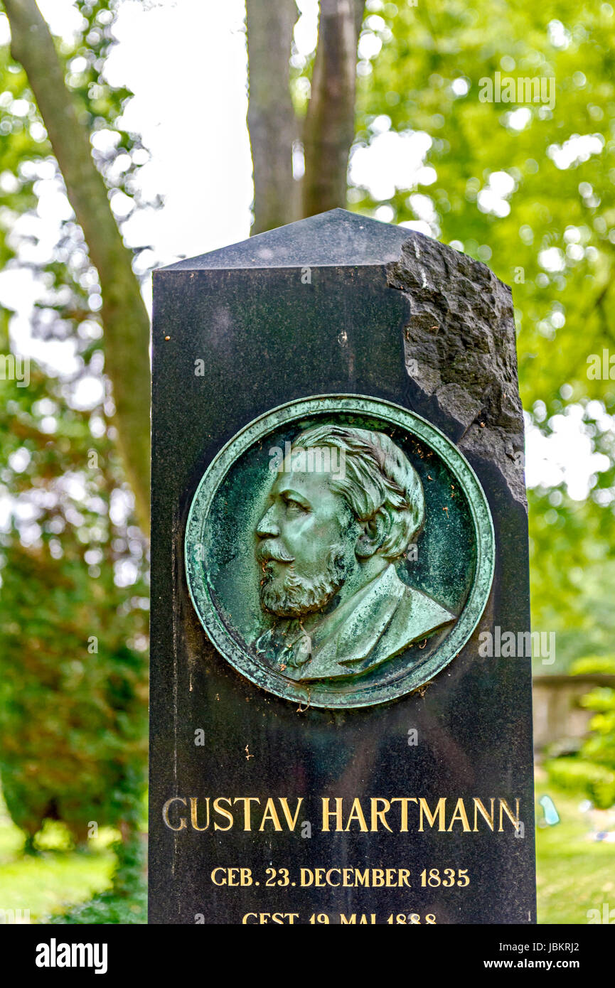 Berlin, St. Matthäus Kirchhof, Berlin St. Matthäus Friedhof Stockfoto