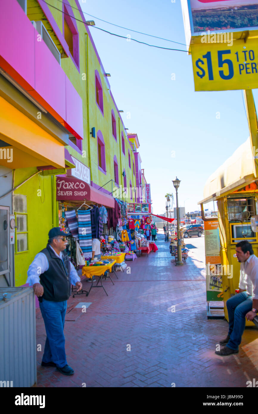 Ensenada Straße Foto Stockfoto