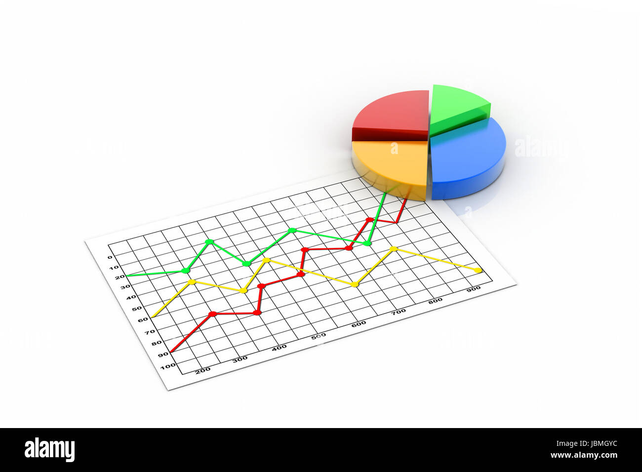 Business-Grafik. Diagramm, Diagramm Stockfoto
