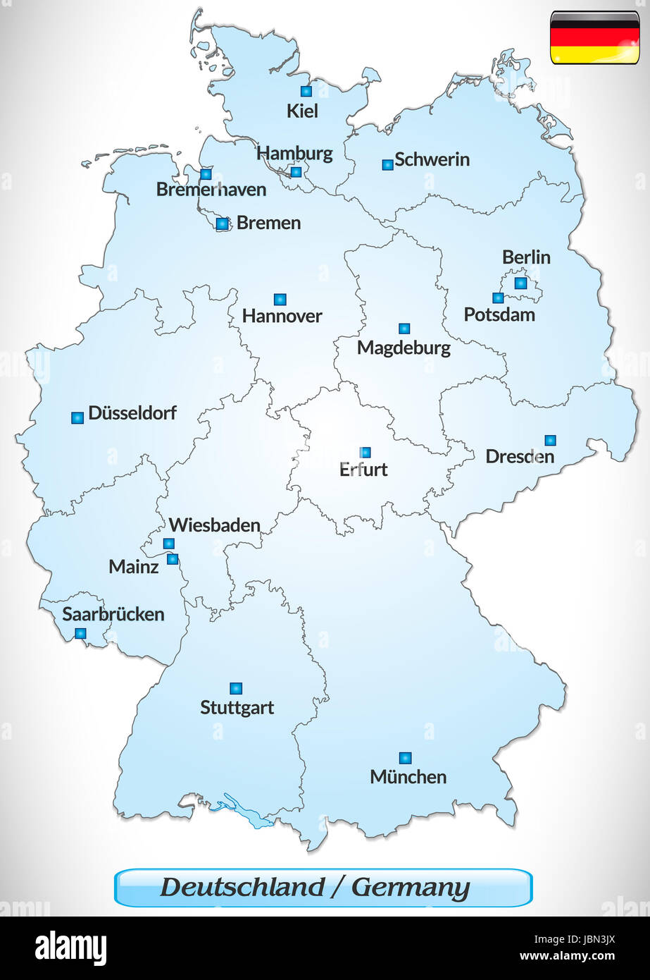 Deutschland Karte Bundesländer Mit Hauptstädten Pdf