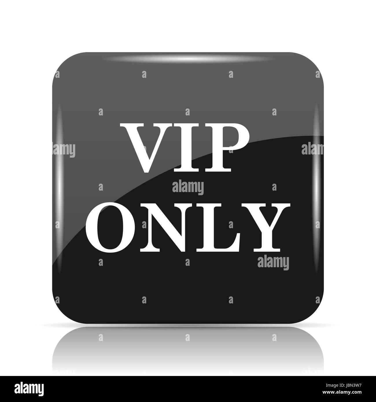 Nur VIP-Symbol. Internet-Button auf weißem Hintergrund. Stockfoto