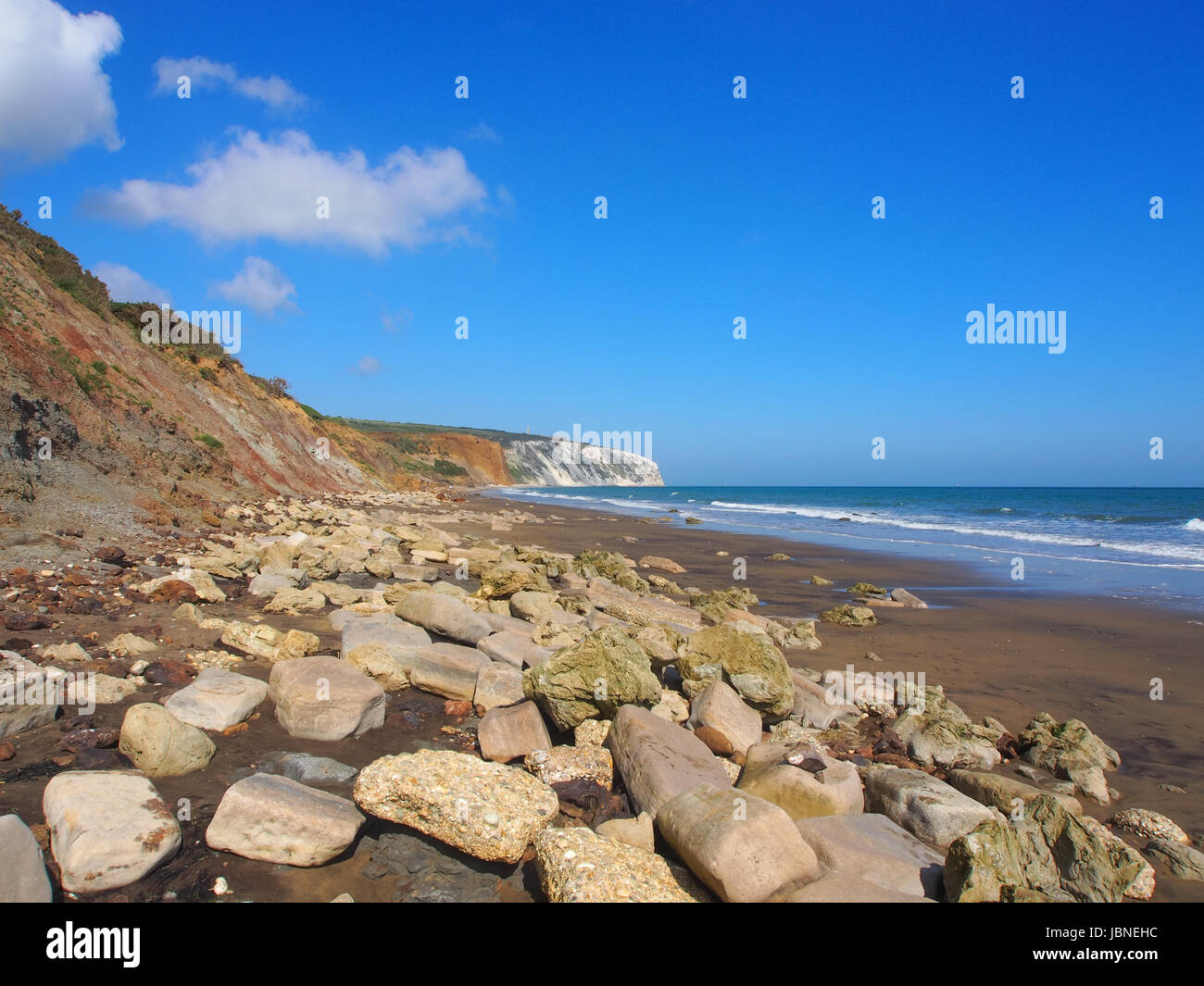 Yaverland Strand, Isle Of Wight, England Stockfoto