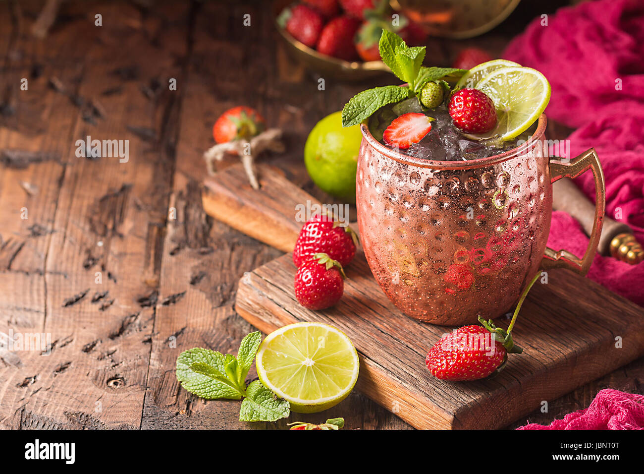 Moscow Mule cocktail Stockfoto