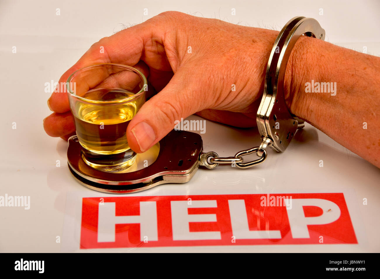 Zeichen und Symbole der Alkoholsucht Stockfotografie - Alamy