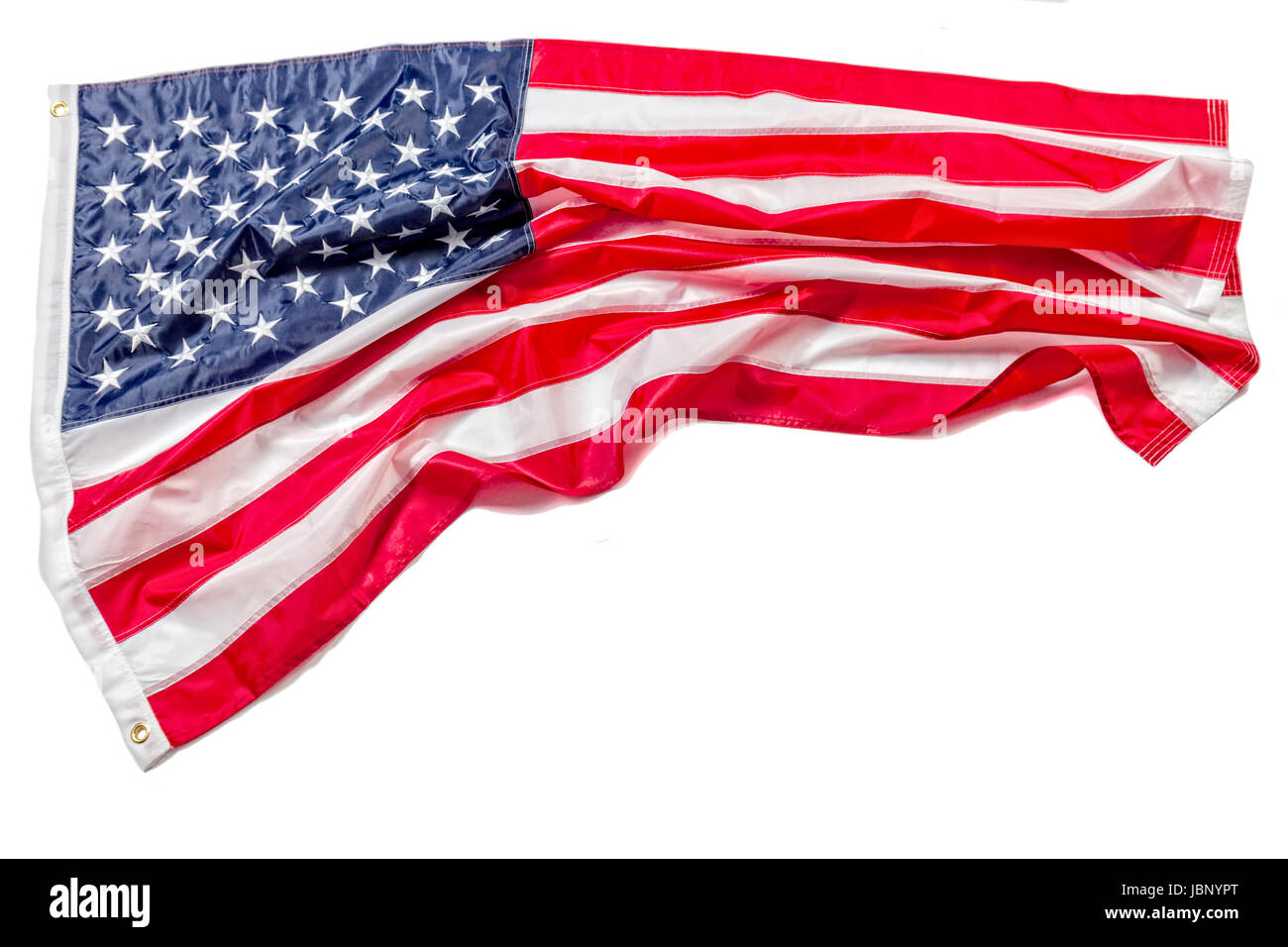 echte Flagge Vereinigte Staaten von Amerika Stockfoto