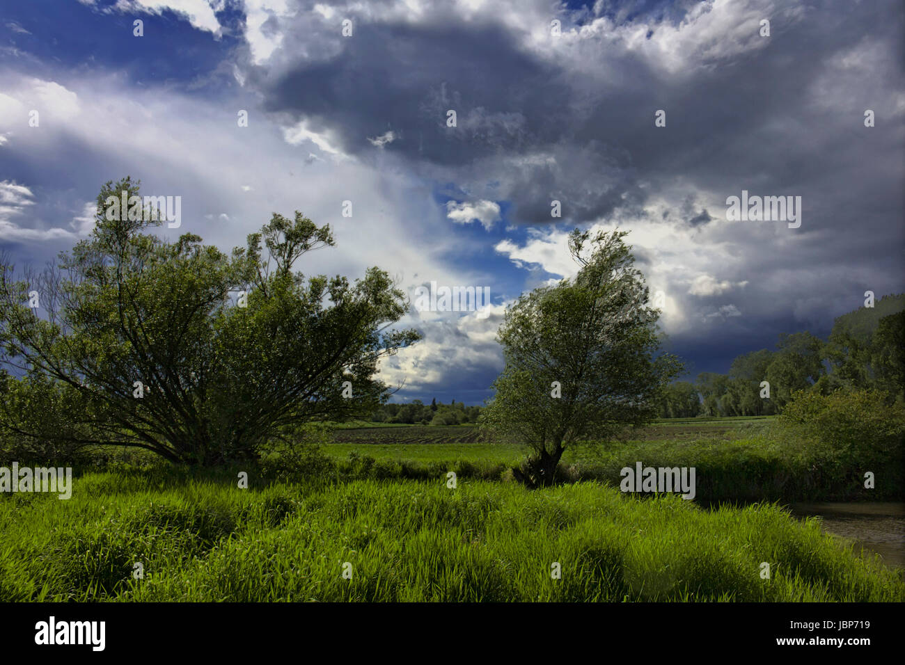 Wolkenstimmung Stockfoto